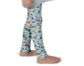 Dog Leggings for Kids Teens Spaniel Dog Leggings for Girls