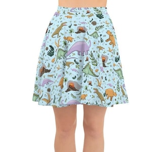 Cute Dinosaur Skater Skirt