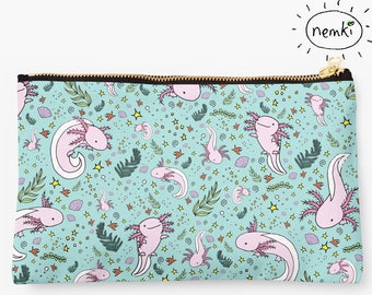 Pochette Axolotl Étui à crayons Axolotl Sac à main Axolotl Sac Axolotl Design Axolotl Cadeau Axolotl Motif Axolotl Amateurs d'axolotls