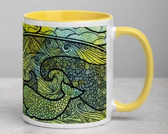 Cute Narwhal Mug, 3 Colors Available, 11oz