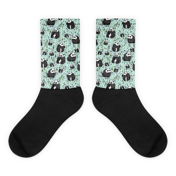 Panda Socks Panda Mens Socks Panda Womens Socks Cute Panda | Etsy