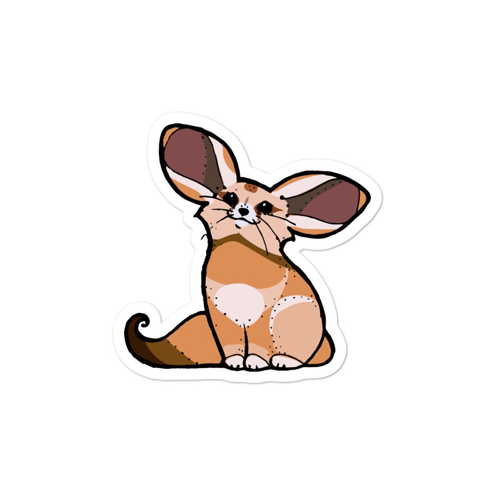Fennec Fox Vinyl Bubblefree Sticker 3 x 3 4 x 4 or 5.5 x Etsy