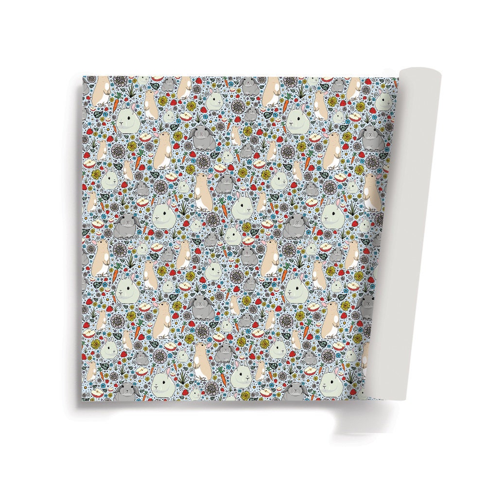 Tiny Green Rabbit Paper Rabbit Printable Paper Bunny Printable Paper Bunny Digital Paper Rabbit ...