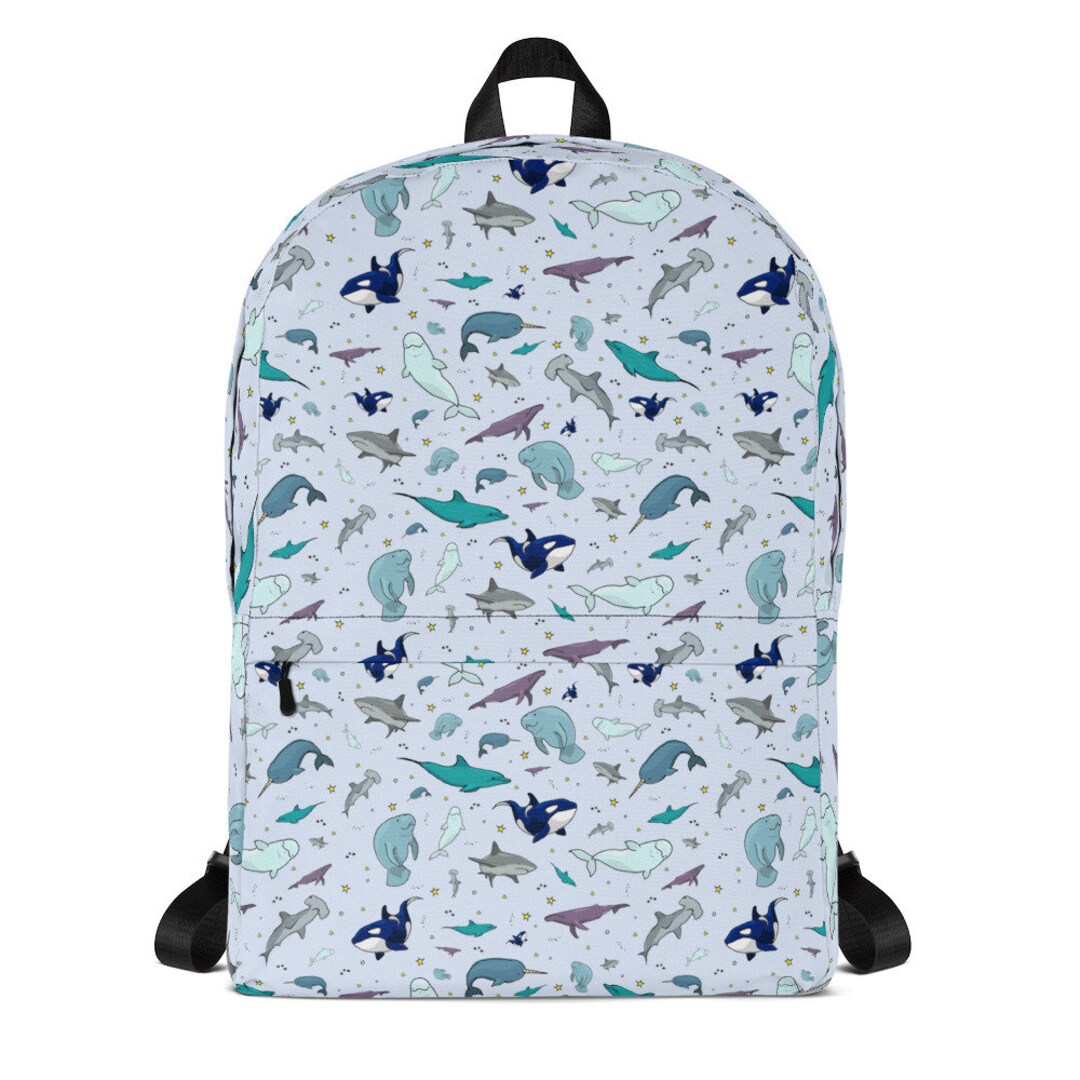 Cute Ocean Backpack Whale Backpack Ocean Bag Whale Bag Ocean - Etsy Norway
