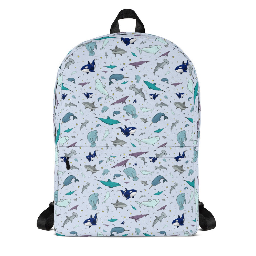 Colorful Whale Designer Laptop Sleeve Whale Pattern Custom 