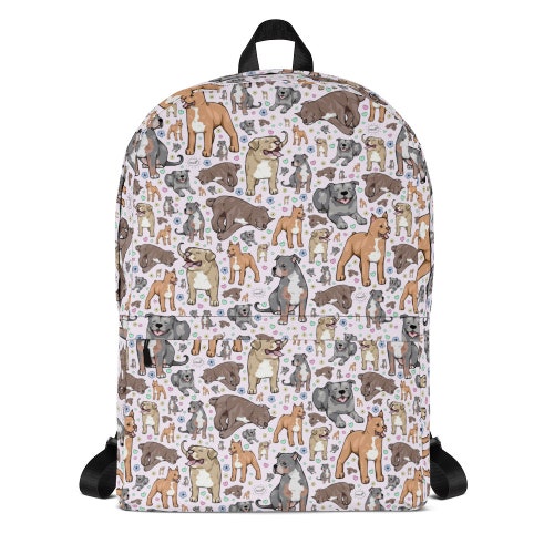 Pitbull Backpack Pitbulls Rucksack Pit Bull Bag Pit Bulls Gift Etsy UK