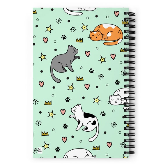 TRUST CAT NOTEBOOK FOR YOU: Cute black cat notebook (120pages 8;5x11in) cat  notebook for kids, girls: 8,5*11 inch,120 page ,glossy cover gris