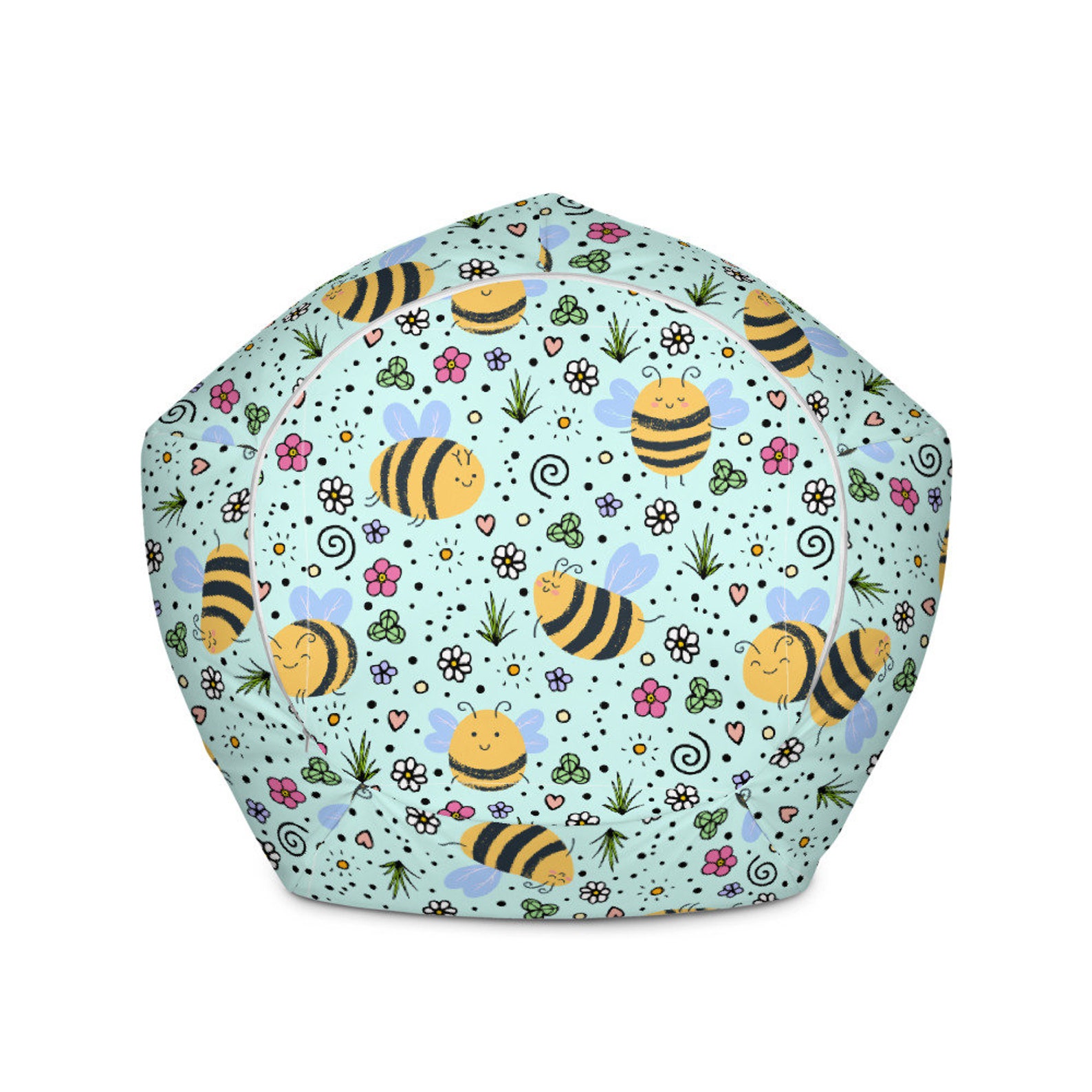 Cute Bee Bean Bag Chair Cover Etsy cute-bee-bean-bag-chair-cover-etsy