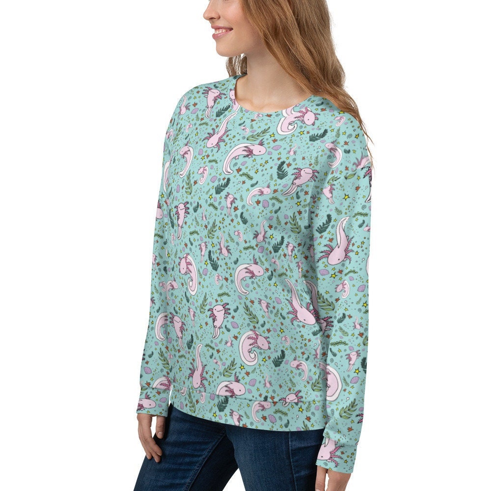 Axolotl Sweater - Etsy