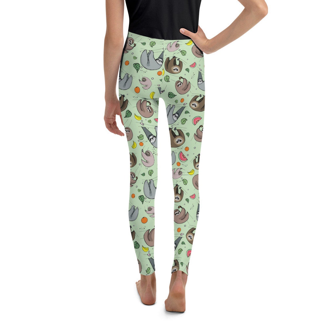Sloth Print Pattern Women Leggings