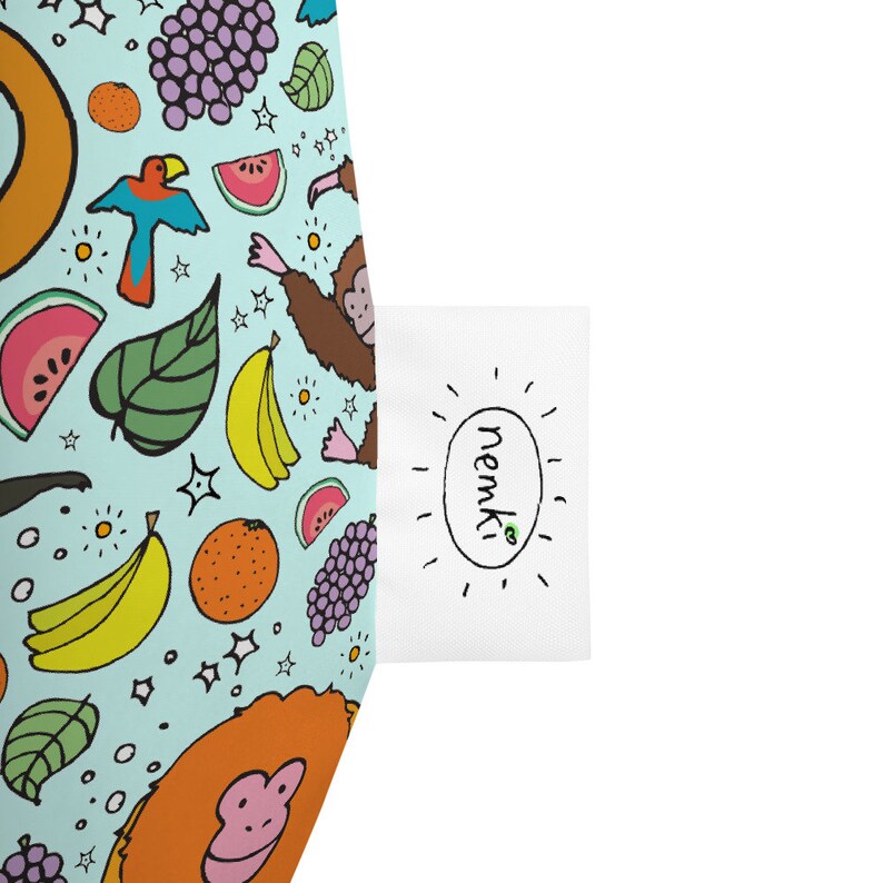 Tropical Monkey Bean Bag Chair Cover Cute Rainforest Beanbag Etsy