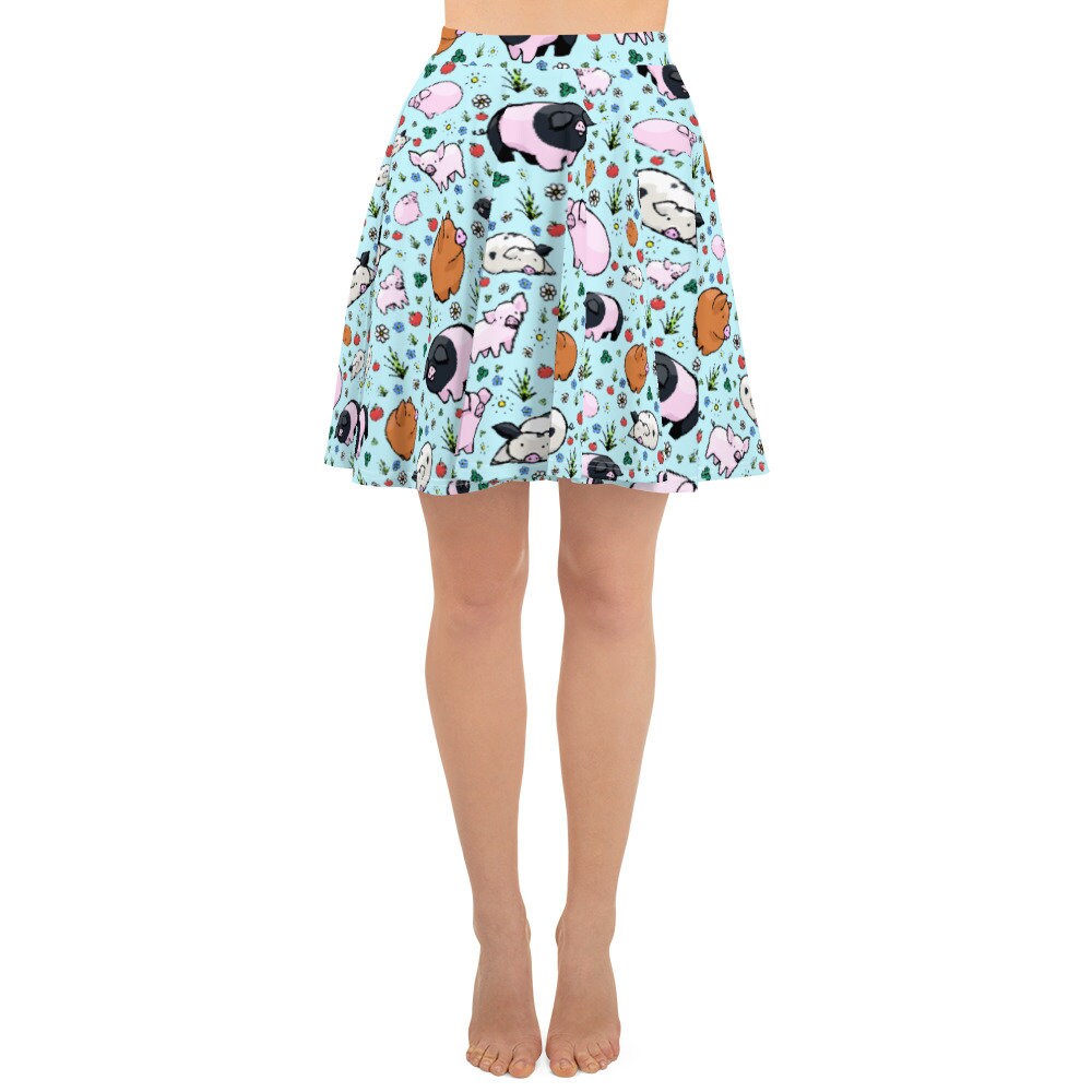Image of Cute Pig Skater Skirt