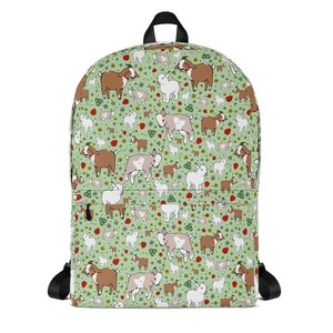 Cute Goat Backpack Goat Backpacks Cute Goats Backpack Goat School Bag ...