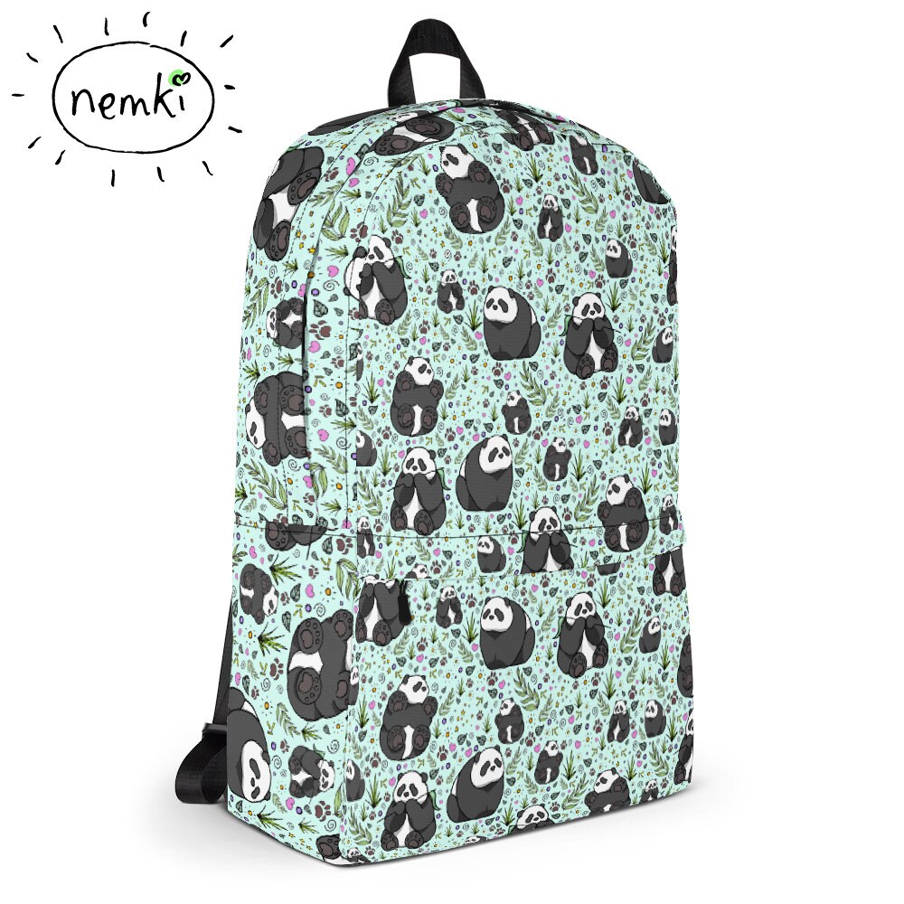 Cute Panda Backpack Pandas Backpack Panda Rucksack Panda Bag Etsy