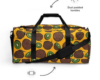 Kiwi Birds and Fruit Duffle Bag