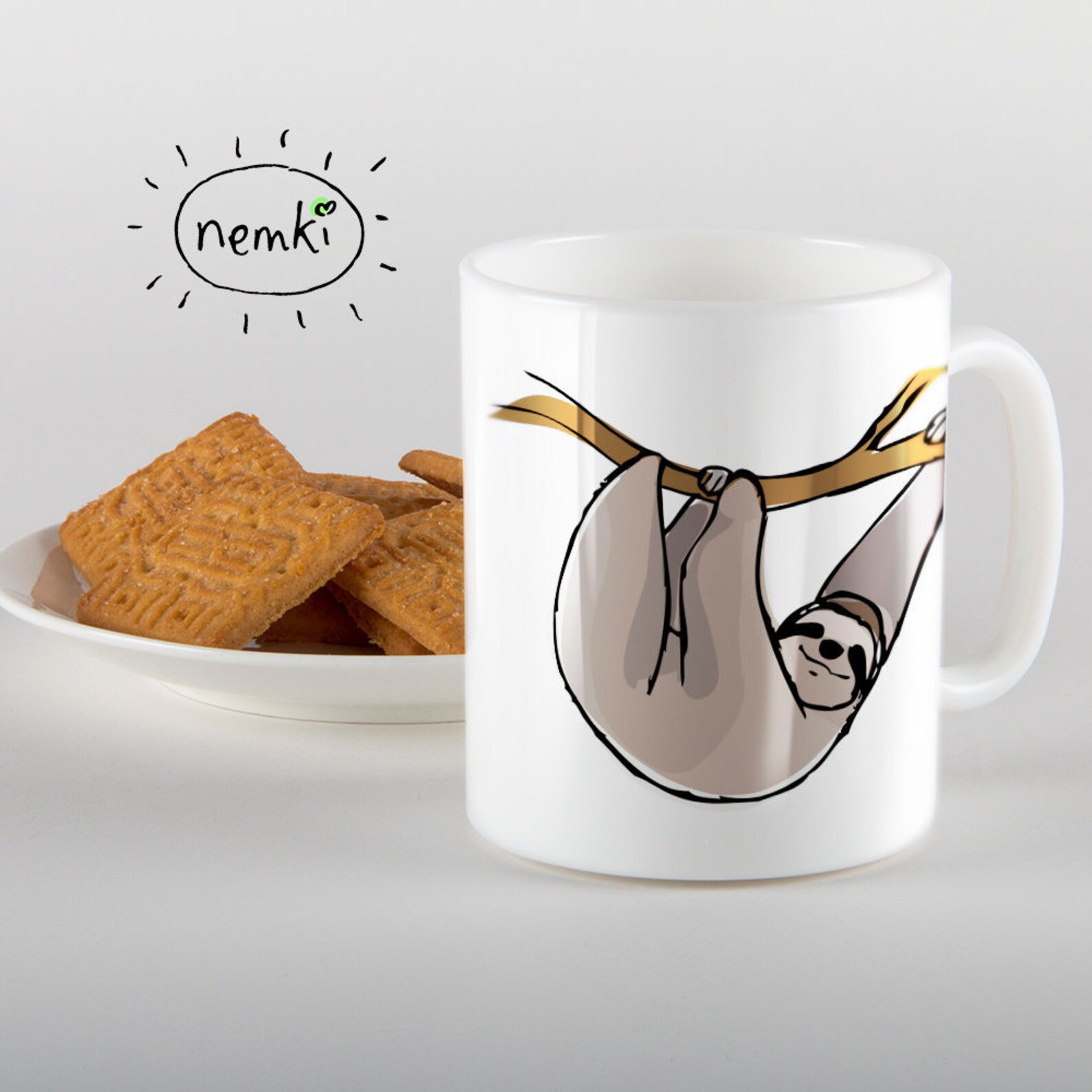 Sloth Mug Sloth Coffee Mug Cute Sloth Gift Sloth Mugs Sloth Etsy