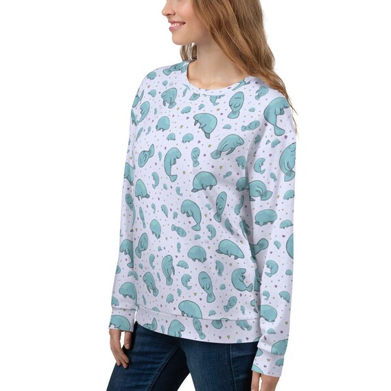 Cute Manatee Sweatshirt Etsy UK