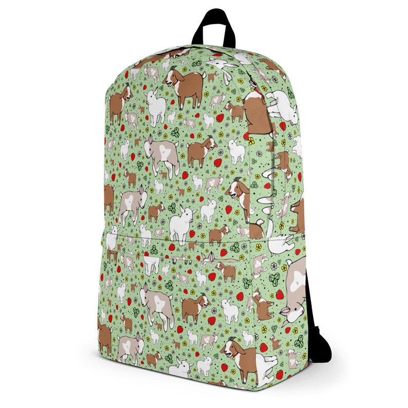 Cute Goat Backpack Goat Backpacks Cute Goats Backpack Goat Etsy
