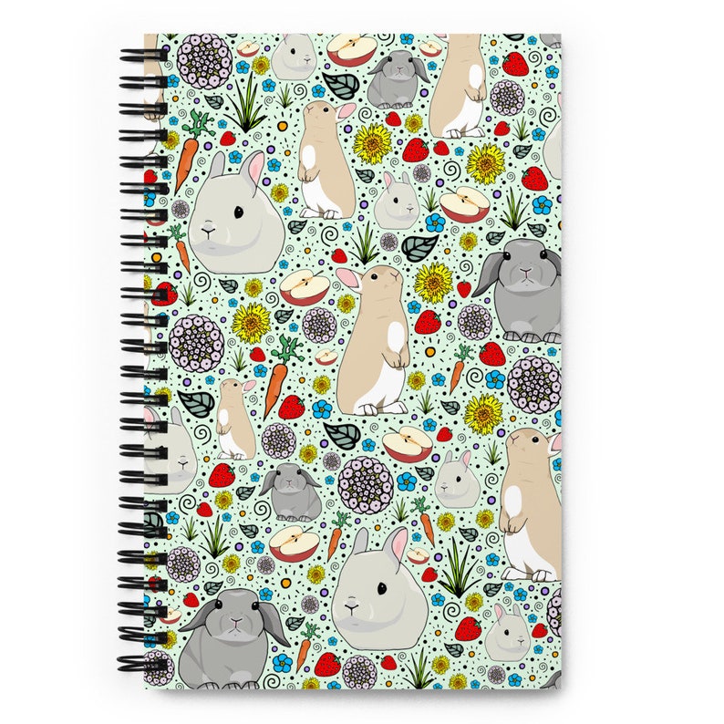 Rabbit Notebook Rabbit Journal Bunny Notebook Cute Rabbit Etsy