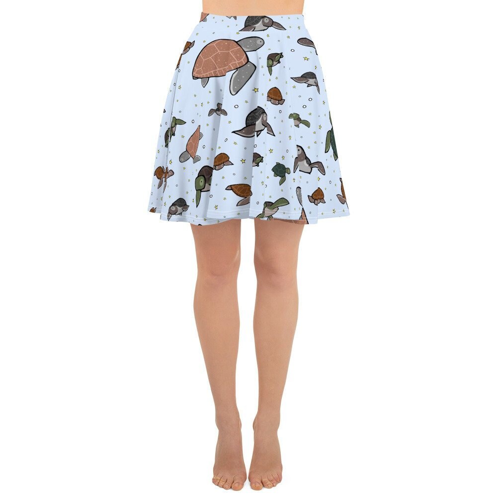 Image of Sea Turtle Skater Skirt Turtles Skirts Women Ladies