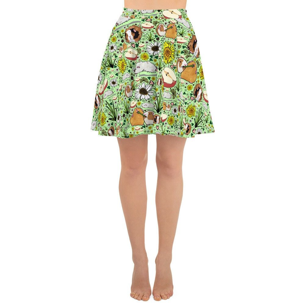 Image of Guinea Pig Skater Skirt Pigs Skirts Women Ladies