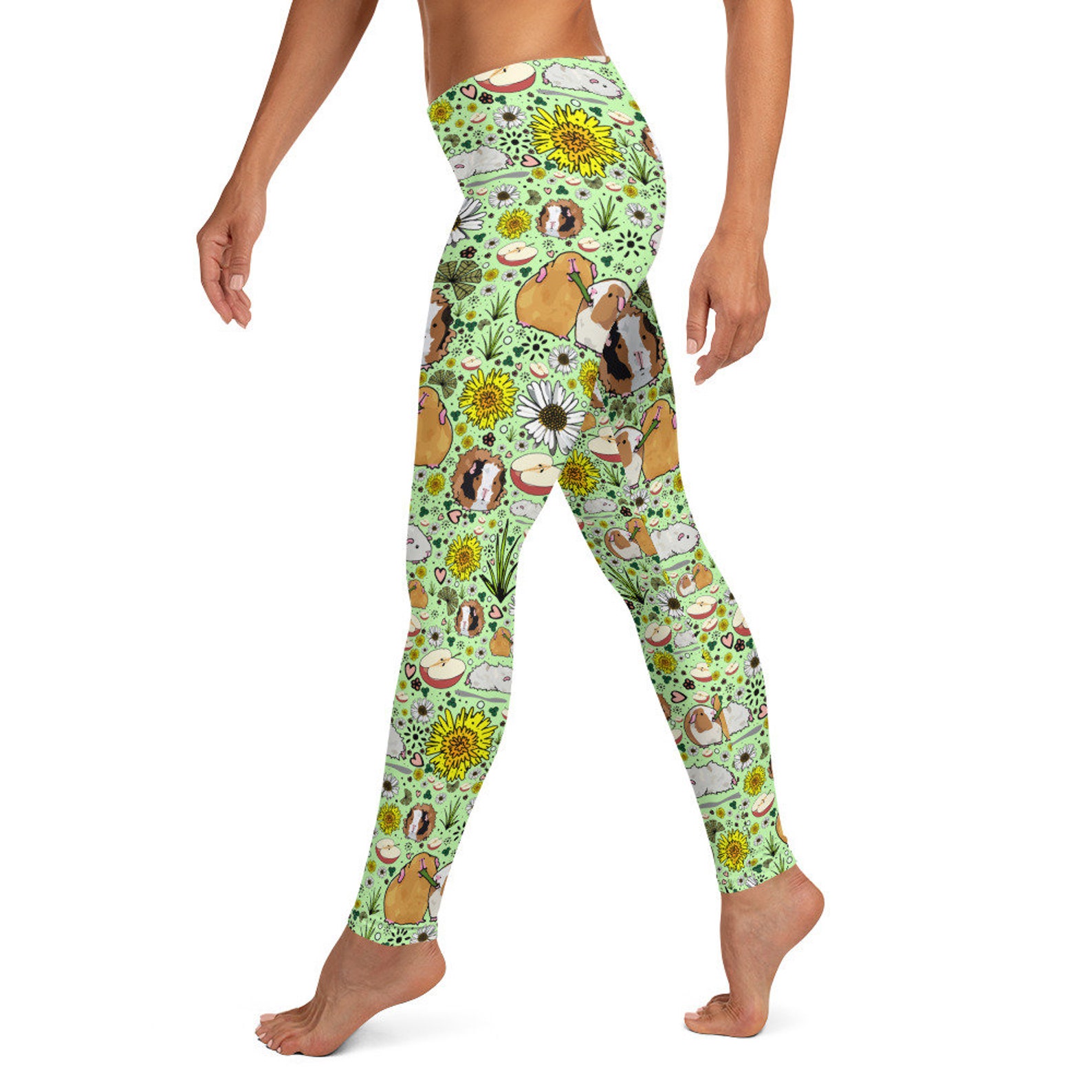 Pattern Print Guinea Pig Women Leggings