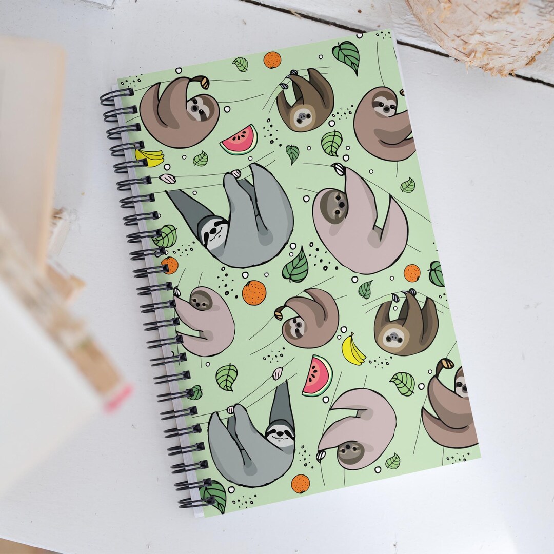 Sloth Notebook - Etsy