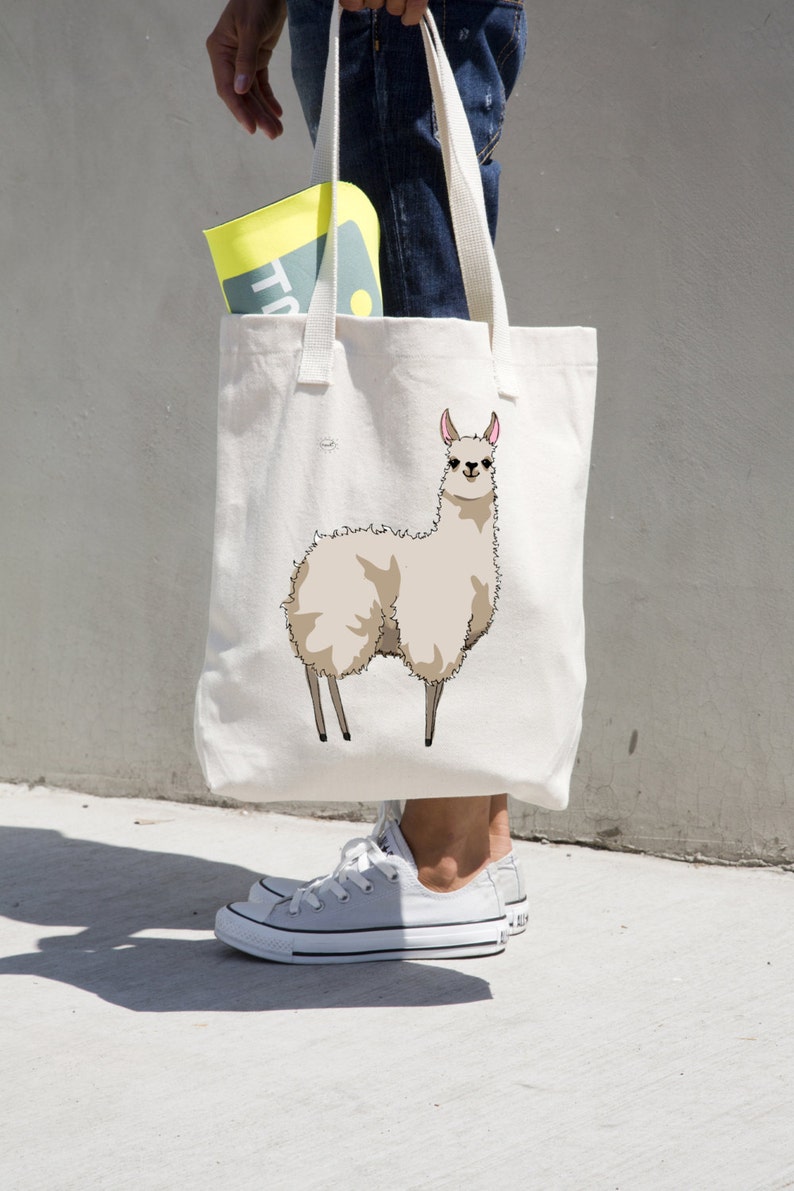 llama book bag