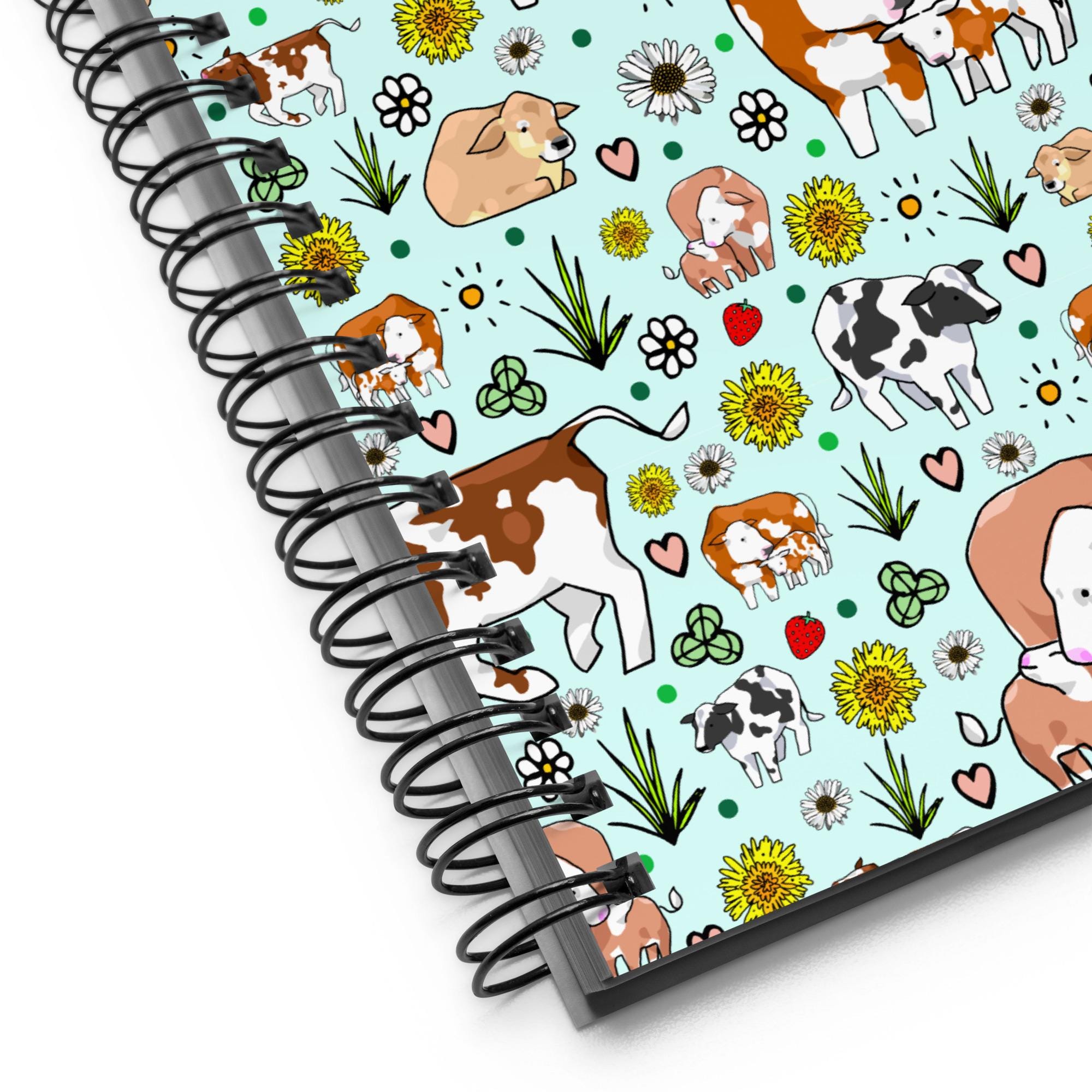 Vache mignonne Cahier à spirale - Etsy France