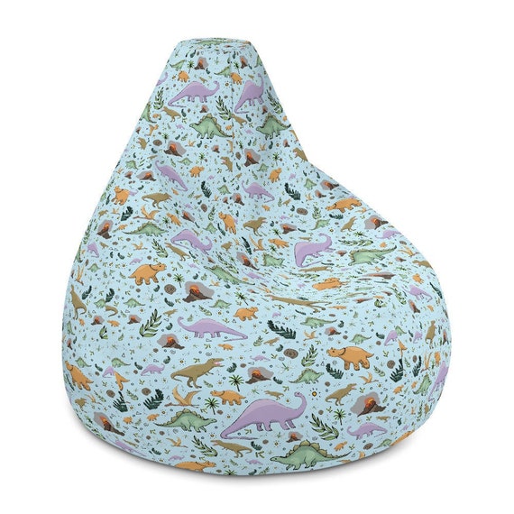 Dinosaur Bean Bag Chair Cover Cute Dinosaurs Beanbag Etsy