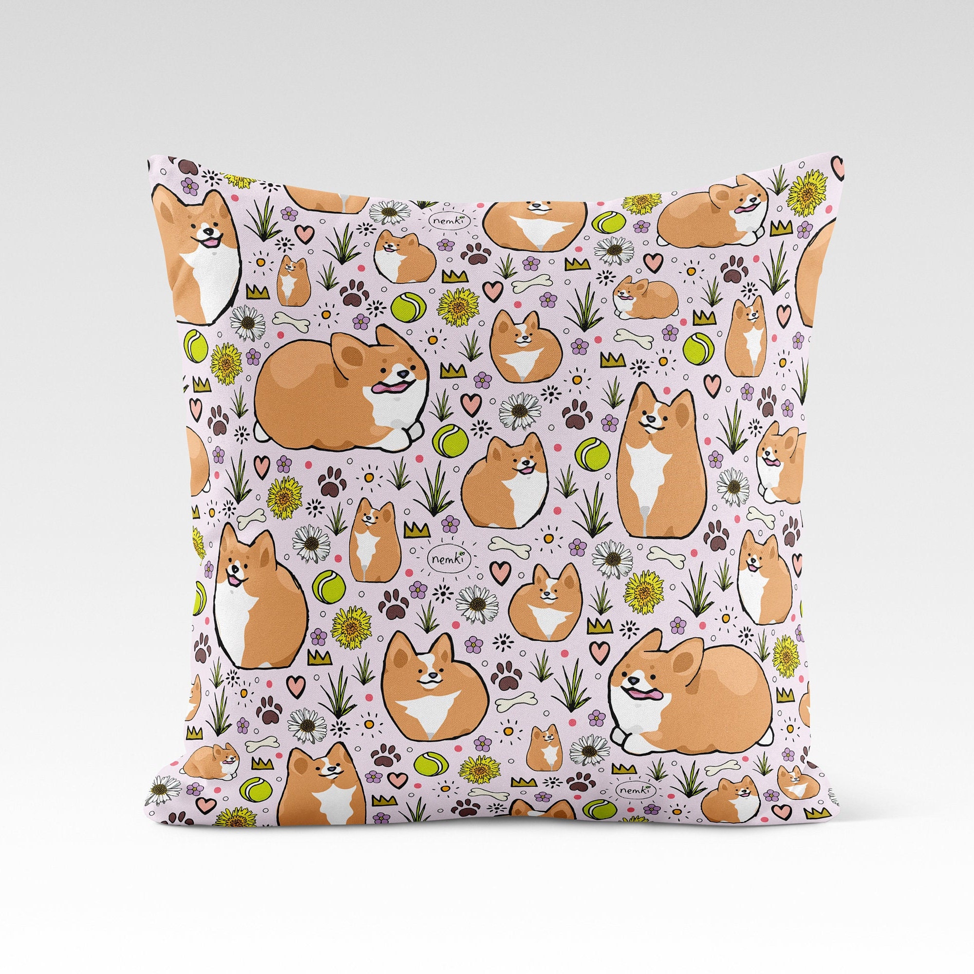  Beluga cat Amazing Cute Pattern Throw Pillow, 18x18