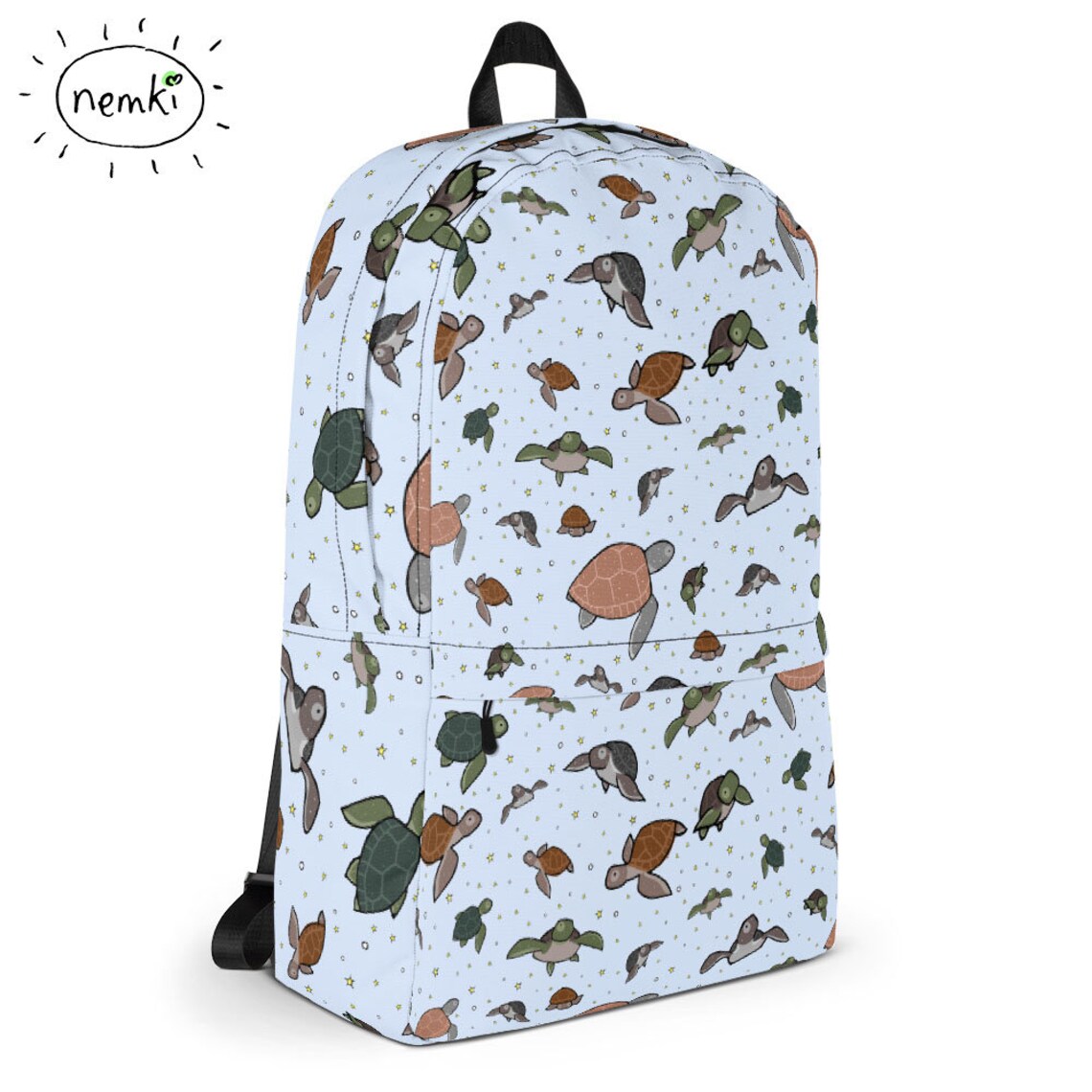 Sea Turtle Backpack Turtles Rucksack Cute Turtle Bag Turtle Etsy
