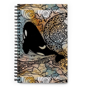 Orca Journal Sea Notebook Cute Blank Books Ocean Notebook Orca Gifts Orcas Beautiful Sea Journal Marine Journal Orca Diary