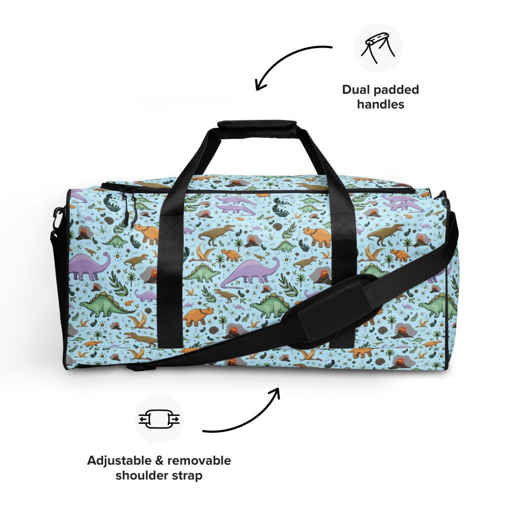 Dinosaur Duffel Bag - Etsy Ireland