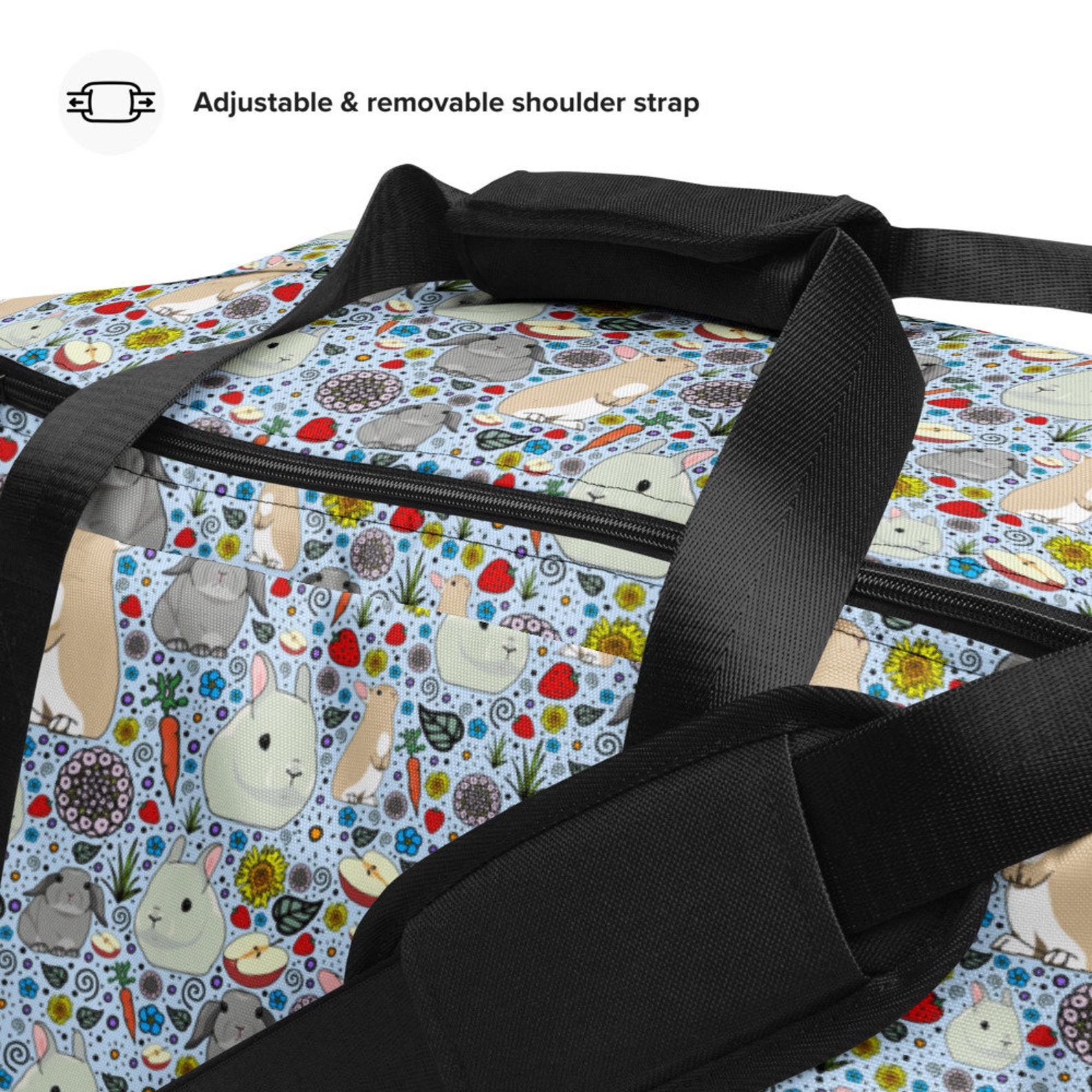 Bunny Rabbit Duffle Bag Etsy