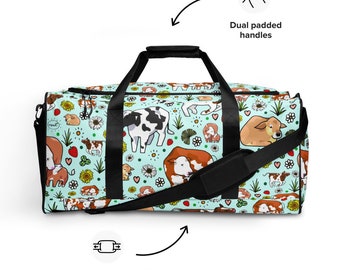 Cute Cow Duffel Bag