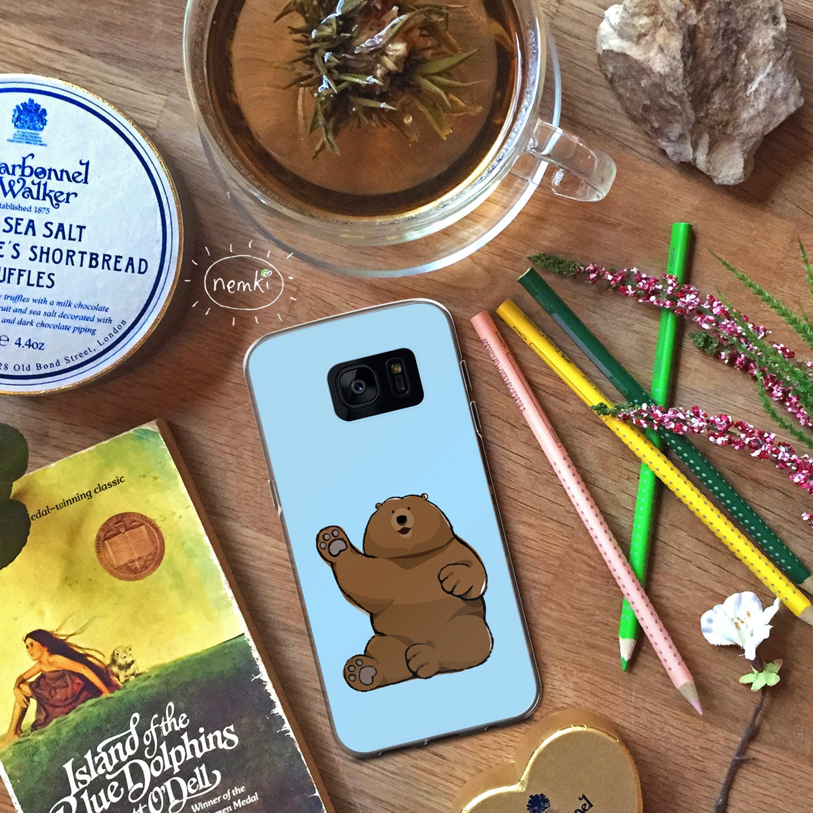 Bear Phone Case Bear Iphone Bear Samsung Cute Bear Iphone Case Etsy