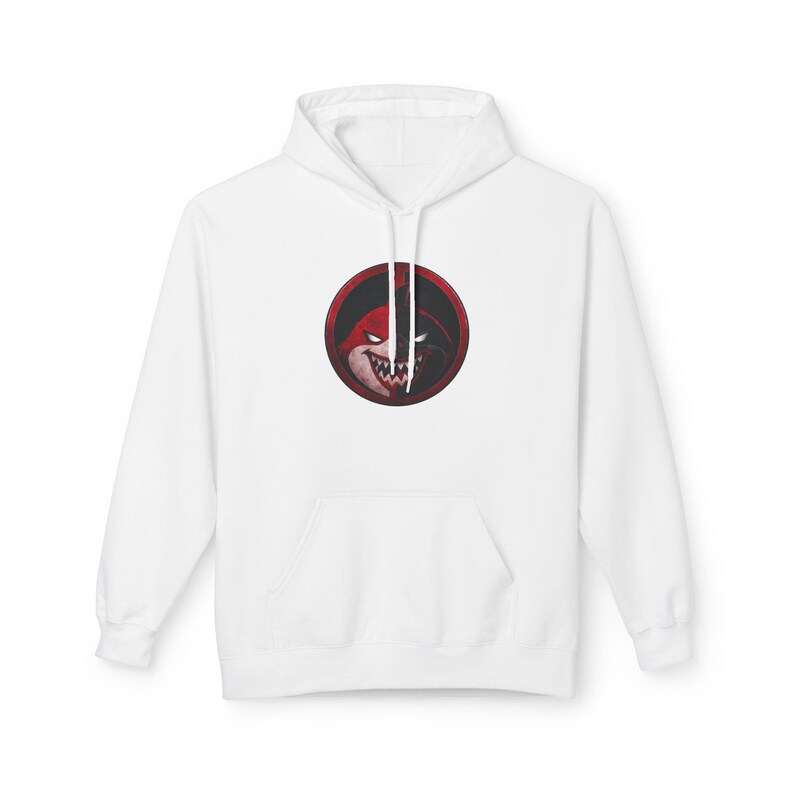 Jeffpool Landshark Deadpool Logo Hoodie | Marvel Rivals Graphic image 4