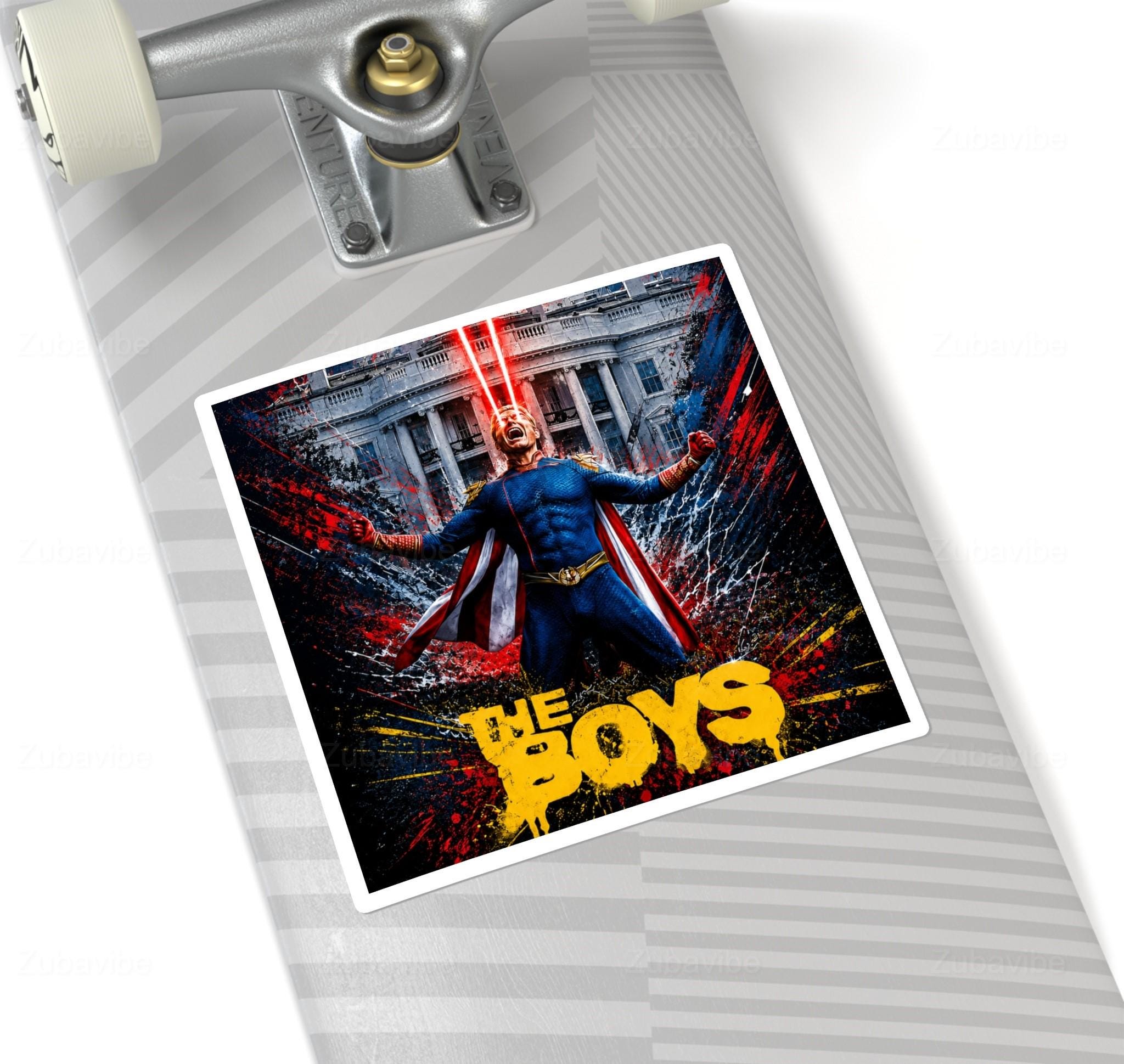 Homlander Flying Sticker The Boys Homelander V1 Sticker | Square Sticker, Gift for Fan - Etsy