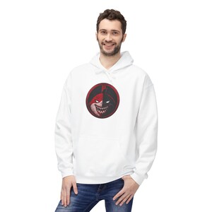 Jeffpool Landshark Deadpool Logo Hoodie | Marvel Rivals Graphic image 3
