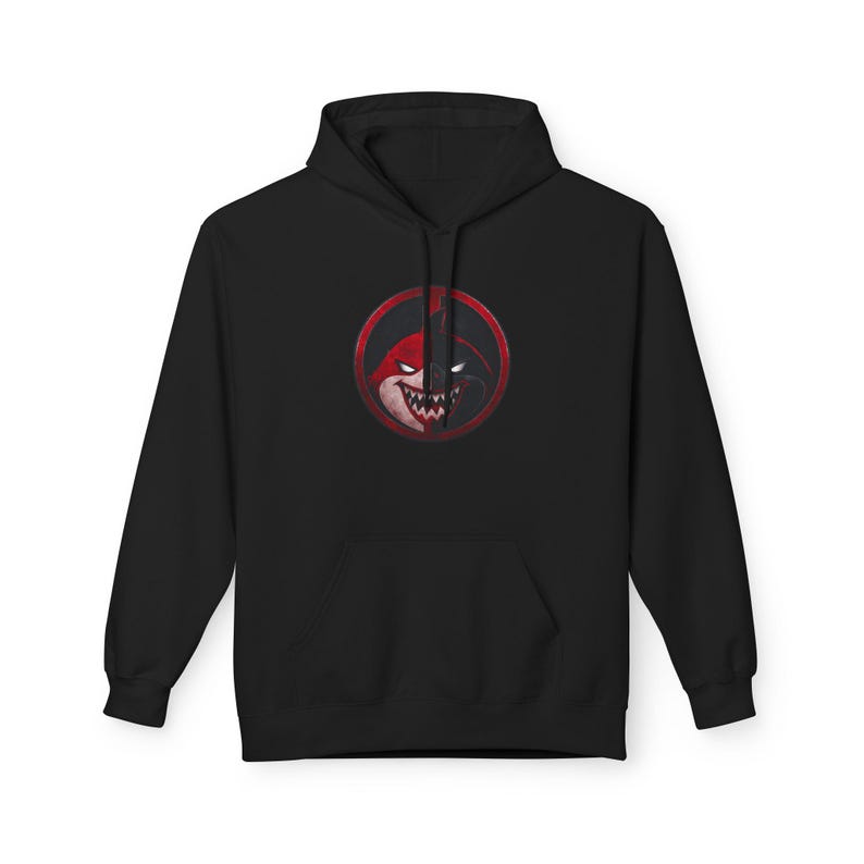 Jeffpool Landshark Deadpool Logo Hoodie | Marvel Rivals Graphic image 9