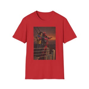 Camiseta de Deadpool y Wolverine con escena del Titanic de Marvel Rivals imagen 17