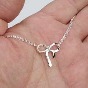 Grazie braccialetto fiocco mamma con biglietto, regalo madre, regalo madre della sposa, regalo festa della mamma, braccialetto nodo, biglietto personalizzato, regalo migliore amico
