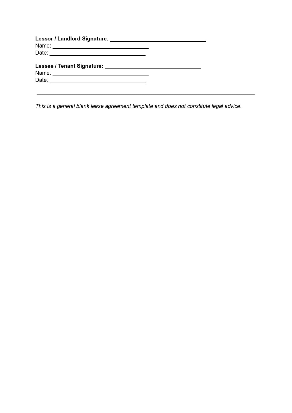 Editable Lease Agreement Template | Landlord Tenant Contract (PDF & DOC ...