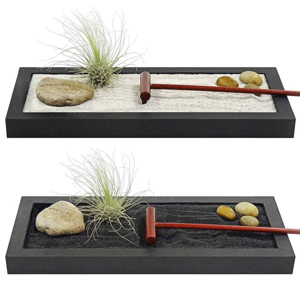 SALE** ZEN GARDEN **- zen meditation garden, air plant terrarium, feng shui terrarium, zen, buddha, meditation, terrarium, terranium