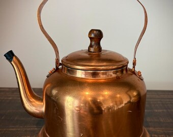 Teiera Smaltata 2 Litri Vintage - Bollitore Per Induzione E Gas, Acciaio Smaltato A Forma Di Pera, Regalo Casa