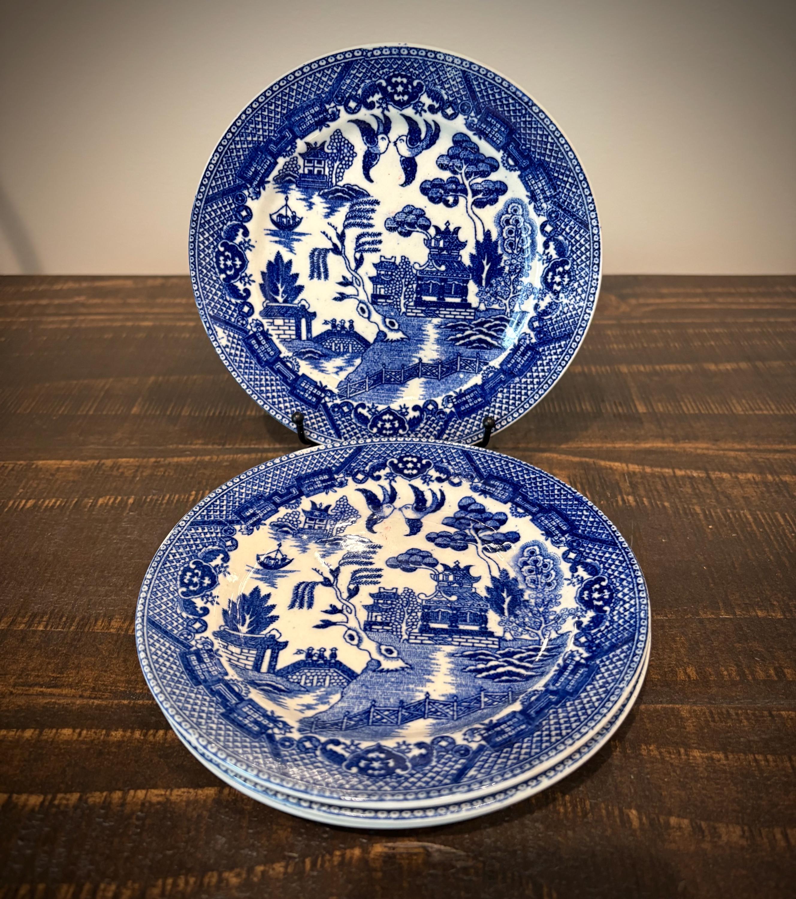 Japan Blue Willow Plate - Etsy