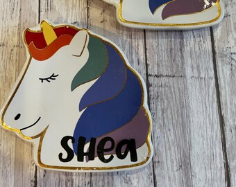 Unicorn trinket tray- unicorn jewelry dish- unicorn ring dish- unicorn lover gift- unicorn trinket dish- jewelry trinket tray