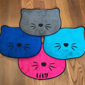 cat placemat- cat food placemat- placemat for cat- cat lover gift- cat lovers gift- gift for cat- personalized cat gift- cat food mat