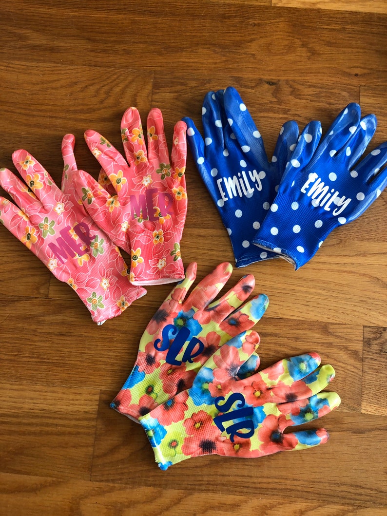 Personalized garden gloves Garden gloves gardening gloves Etsy